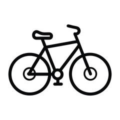 Fototapeta premium electric bike line art on white background.