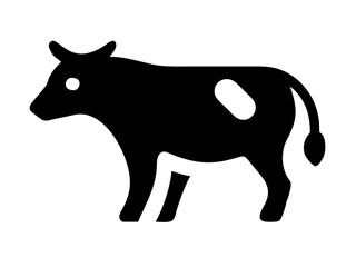 Cow Silhouette Logo Design with Transparent Background V E C T O R vector 2