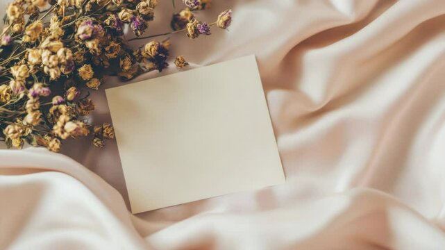 A piece of paper sits on top of a bed, perfect for jotting down thoughts or ideas