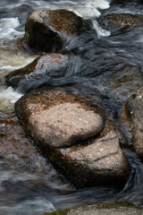 Boulders in the river at Dartmeet Dartmoor