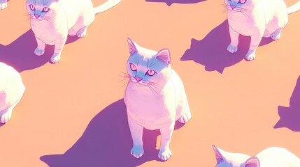 Cats in Pastel