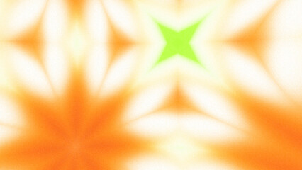 Obraz premium Abstract Radiant Burst with Soft Grain Texture, Symmetrical Glow Pattern in Psychedelic Style, Radiating Circular Abstract with Subtle Noise, Kaleidoscopic Starburst with Gradient Flow