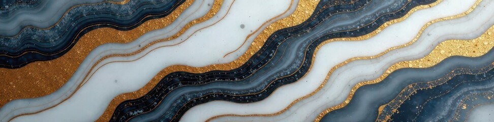 Abstract gray & gold marble texture Luxurious layered pattern , art, decor, lines