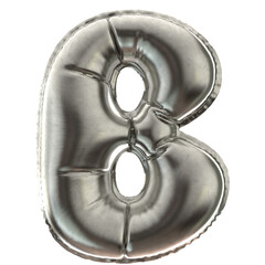 B silver ballon