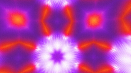 Abstract Radiant Burst with Soft Grain Texture, Symmetrical Glow Pattern in Psychedelic Style, Radiating Circular Abstract with Subtle Noise, Kaleidoscopic Starburst with Gradient Flow