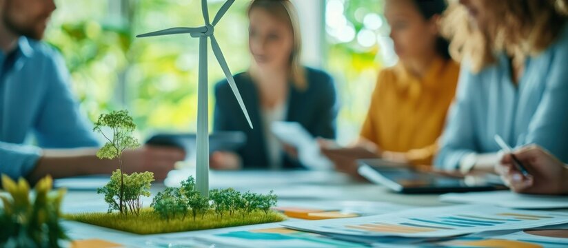 Team Discussing Sustainability Project