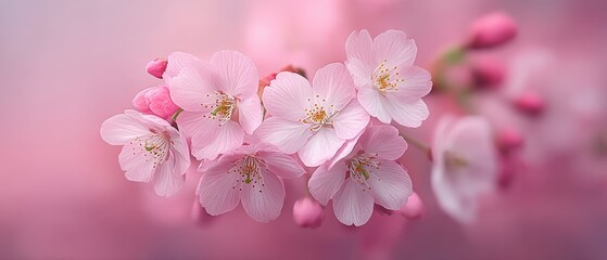 Cherry blossom blooming season urban park nature photography soft pink background close-up view tranquility and beauty