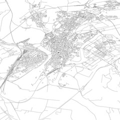 3D illustration of city and urban in Benevento Italy