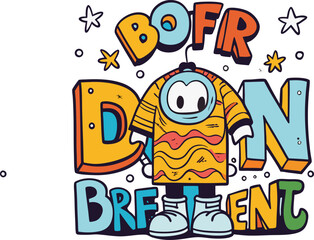 Born T Shirt Design Template with Customizable Text and Graphic Elements