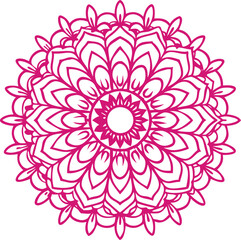 Pink Monala Cat Illustration Design for Print or Web