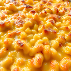 A golden, cheesy masterpiece: mac and cheese, baked until its surface was bubbly and its interior creamy perfection.