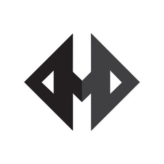 Abstract minimalist geometric logo brand design