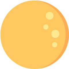 Vector Minimalist Flat SVG Icon of a Cookie with Chocolate Chips in Warm Color Scheme for Web and App Design