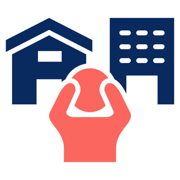 Hybrid Work Stress Icon