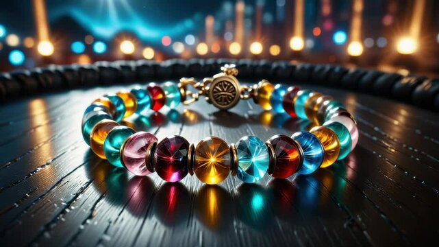 A detailed view of a jewelry piece on a flat surface, suitable for fashion or e-commerce uses