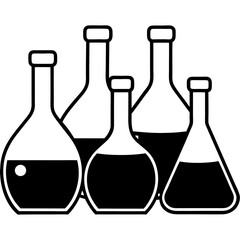 Minimal Lab Flask Icons Pack