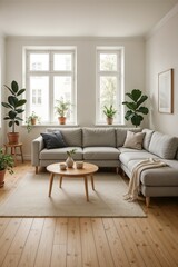 Fototapeta premium modern living room with sofa