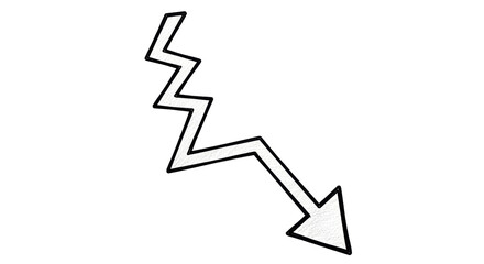 Isolated Downward Arrow