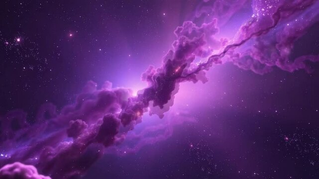 Purple Nebula Cosmic Cloudscape A Stunning Visualization of Interstellar Gas and Dust