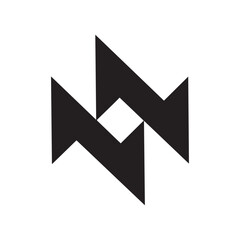 Abstract minimalist geometric logo brand design