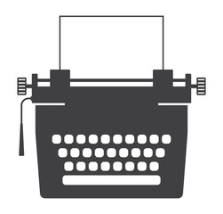 typewriter retro icon