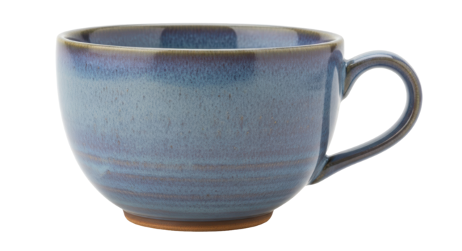 Isolated Blue Ceramic Mug