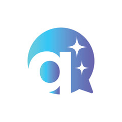 Letter Q logo, Q logo, AI logo set, modern and minimal design, tech-inspired, colorful icons and symbols, suitable for artificial intelligence, innovation, branding, startups, and digital identity.