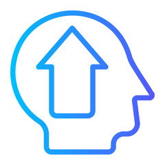Fototapeta premium think gradient icon