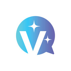 Letter V logo, V logo, AI logo set, modern and minimal design, tech-inspired, colorful icons and symbols, suitable for artificial intelligence, innovation, branding, startups, and digital identity.