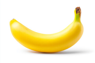 A banana on a white background