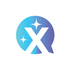 Letter X logo, X logo, AI logo set, modern and minimal design, tech-inspired, colorful icons and symbols, suitable for artificial intelligence, innovation, branding, startups, and digital identity.