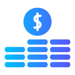 coin gradient icon