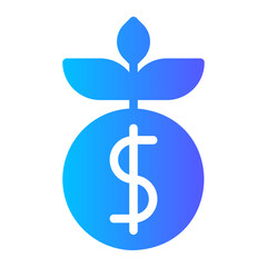 Obraz premium investment gradient icon