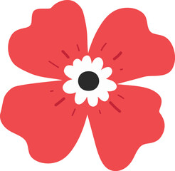 pink flower icon isolated