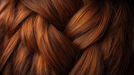 Close-up of a beautiful braided hairstyle
