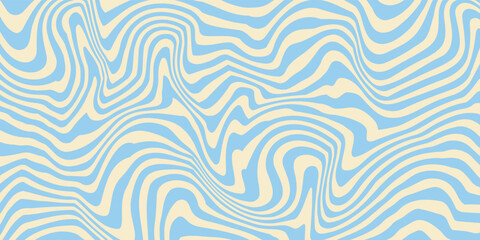 Obraz premium Abstract horizontal background with colorful waves. Trendy vector illustration