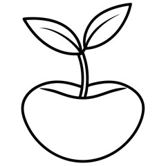 Delicate Plant Line Art Vectors