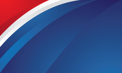 Modern red white on blue background design for business or certificate