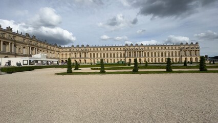 Palace of Versailles Facade and Courtyard