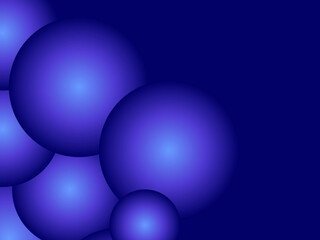 Circle abstract gradient background. Bright blue bubble abstract background, halftone.