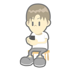 スマートフォンとおとこのこ