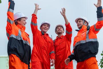 Industrial Engineers Collaborating on Pipeline Inspection