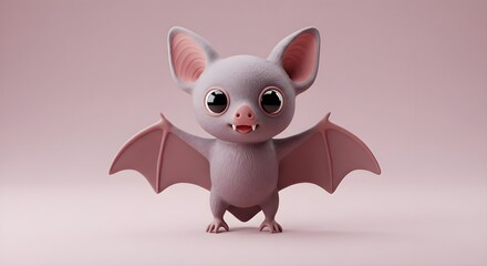 Bat, Cartoon, Cute, Adorable Cartoon Bat Illustration