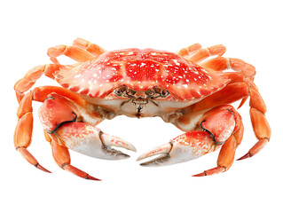 Delicious crab meal beautifully arranged on plate