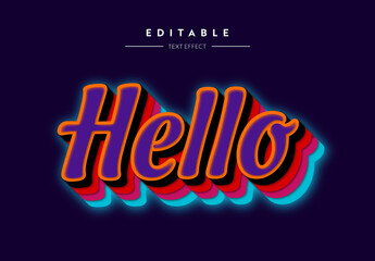 Bold 3D Text Effect Design