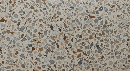 Terrazzo Texture: A Detailed Close-Up of Multicolored Stone