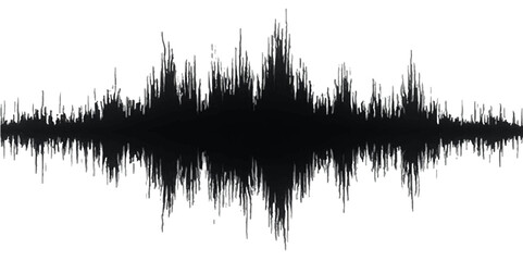 Abstract Music Pulse with Grunge Texture