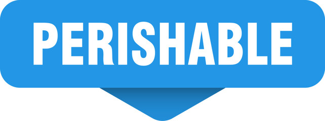 perishable sticker. perishable sign on transparent background