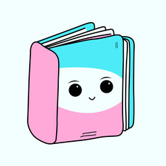 
kawaii style book illustration
