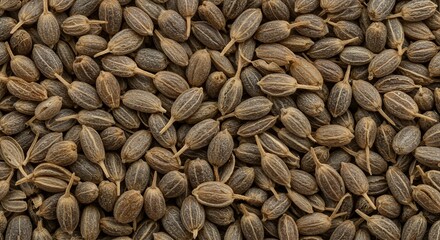 A Detailed Close-Up of Dried Angelica Seeds